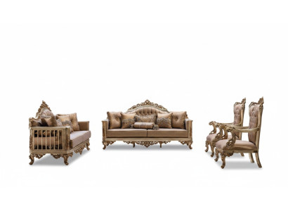 Ensemble de canapé Set de canapé Suite classique Siège Rembourrage de table basse 5 pièces