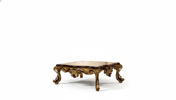 Table basse en bois Table Salon Classique r Design Table en bois de luxe 119x91cm