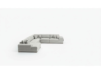 Canapé d'angle en forme de U Salon Meuble Canapé moderne en tissu design Sofa en textile