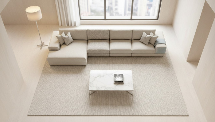 Canapé d'angle Mobilier de salon Canapé moderne en L de luxe Gris