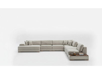 Canapés en U Design moderne Mobilier de luxe Salon Gris Canapé d'angle neuf