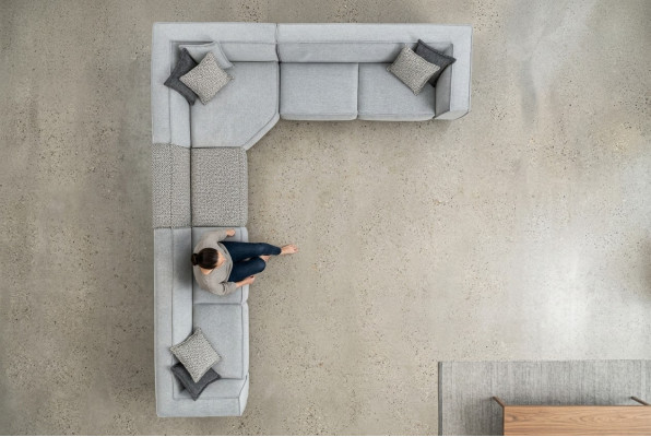 Canapé d'angle en L Design Canapés modernes Canapé Salon Canapé rembourré 430x340