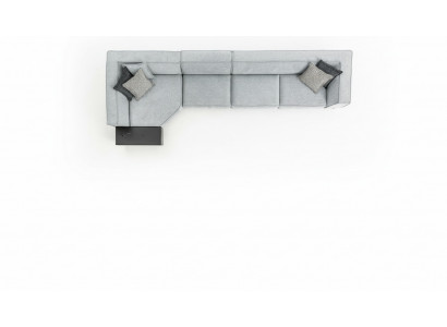 Coin suite Canapé Canapé Gris Tissu Canapés Meubles 430x165 Canapés Canapés