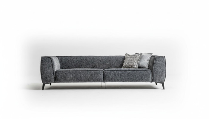 Canapé Canapé Mobilier Salon Canapé Rembourré 3 Places Style Moderne 240cm