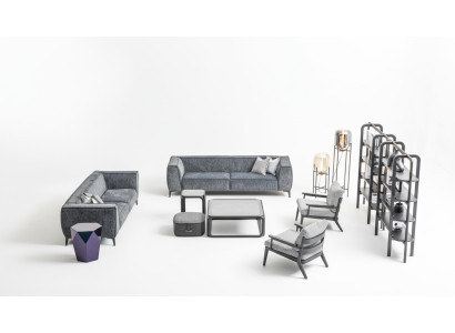 Ensemble de canapés 4 places Canapés Fauteuil Suite de luxe tissu Canapé Meubles