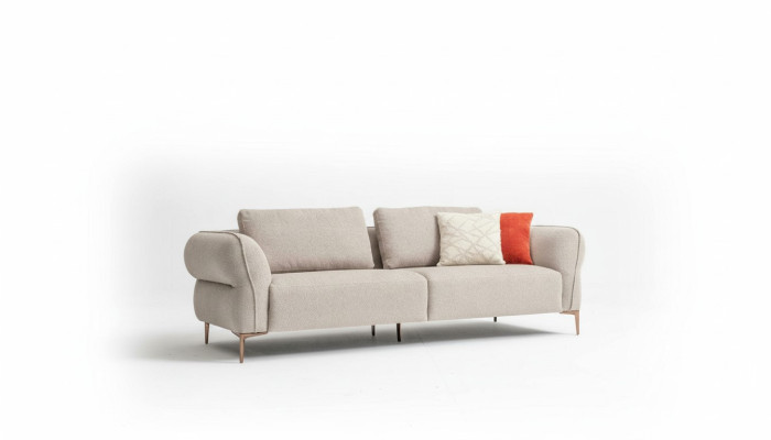 Canapé beige Salon Canapés Canapé Design Style moderne Canapés