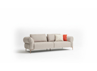 Canapé beige Salon Canapés Canapé Design Style moderne Canapés