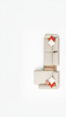 Canapé en forme de L Meubles de luxe Salon Canapé rembourré Moderne Canapé 365x170
