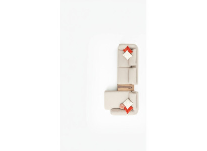 Canapé en forme de L Meubles de luxe Salon Canapé rembourré Moderne Canapé 365x170