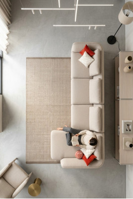 Canapé d'angle Salon Canapé Canapé rembourré Design moderne Forme en L 420x170cm