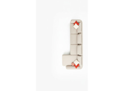 Canapé d'angle Salon Canapé Canapé rembourré Design moderne Forme en L 420x170cm