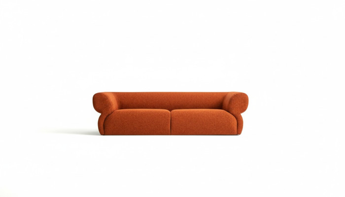 Canapé moderne 3 places Meuble de luxe Salon 250cm Canapé rembourré Design neuf