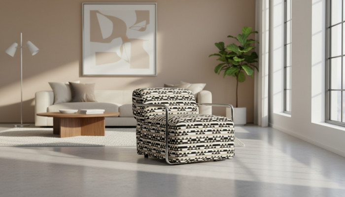 Fauteuil Mobilier Salon Fauteuil rembourré de luxe Relax Club Design 98x74x71