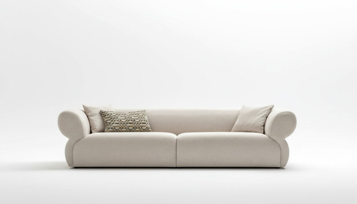 Canapé moderne 3 places Beige Canapés trois places grand 250cm Canapé Luxe Mobilier neuf