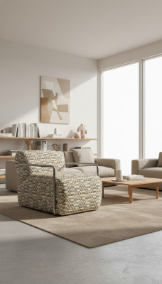 Fauteuil design moderne Salon 1 place Fauteuil rembourré de luxe Mobilier Club de détente