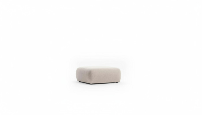 Tabouret Beige Salon Rembourrage Textile Meubles Mobilier Ottoman Canapé