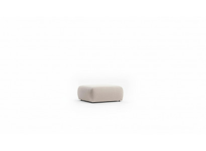 Tabouret Beige Salon Rembourrage Textile Meubles Mobilier Ottoman Canapé