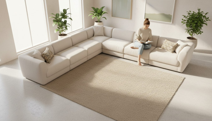 Canapé d'angle Style suite d'angle Canapé d'angle Rembourrage Canapés Forme en L Canapé 495x315cm
