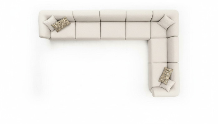 Canapé d'angle Style suite d'angle Canapé d'angle Rembourrage Canapés Forme en L Canapé 495x315cm