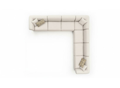 Canapé d'angle L-shape Revêtement Canapé Salon Mobilier moderne 405x405cm Canapés Canape d'angle