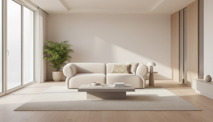 Canapé Canapé Rembourrage Meuble Trois Places 3 Places Canapé Design Moderne Beige
