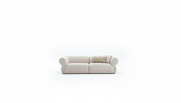 Canapé Canapé Rembourrage Meuble Trois Places 3 Places Canapé Design Moderne Beige