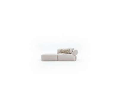Canapé en textile 3 places Salon Mobilier de luxe Design Canapé Beige 215 cm