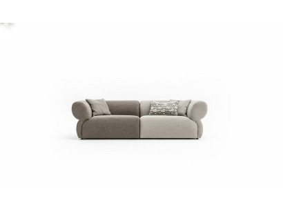 Canapé de luxe 3 places gris Canapé rembourré Salon Trois canapés 250 cm