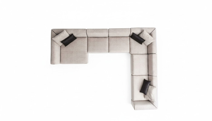 Canapé d'angle de luxe en forme de U Ensemble de salon Canapé rembourré pour salon moderne Nouveau