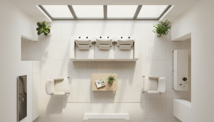 Blanc quatre places de luxe rembourrage quatre places textile mobilier de salon design
