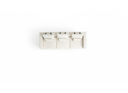 Blanc quatre places de luxe rembourrage quatre places textile mobilier de salon design
