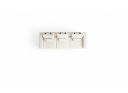 Blanc quatre places de luxe rembourrage quatre places textile mobilier de salon design