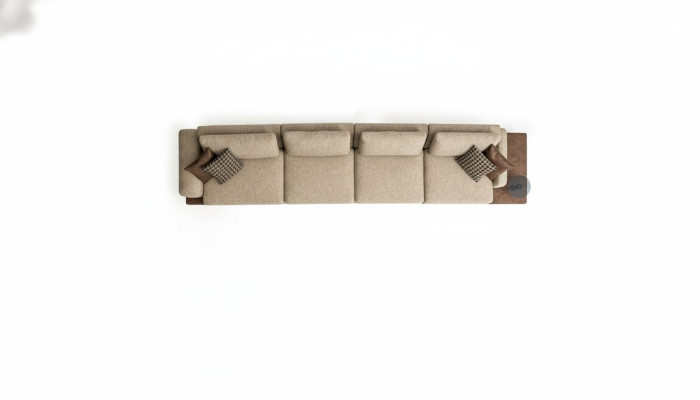 Canapé 6 places Tissu de rembourrage Canapé de luxe Moderne Tissu de mobilier pour salon