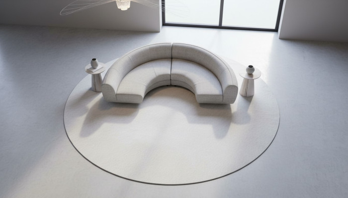 Canapé rembourré semi-circulaire Canapé en forme de U Mobilier de salon Canapé moderne