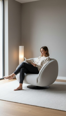 Fauteuil en textile 1 place Fauteuil rembourré Design moderne Salon de luxe