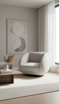 Fauteuil en textile 1 place Fauteuil rembourré Design moderne Salon de luxe
