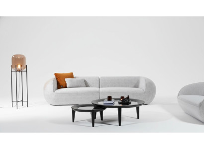 Canapé de salon trois places moderne de luxe rembourré canapé siège mobilier
