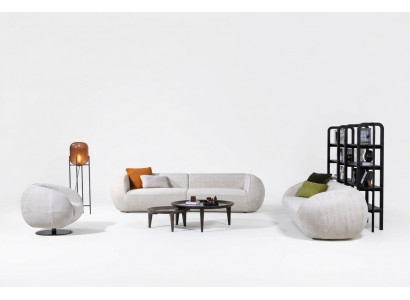 Ensemble de canapés Trois places Fauteuil moderne Mobilier de salon Canapé rembourré Ensemble de canapés