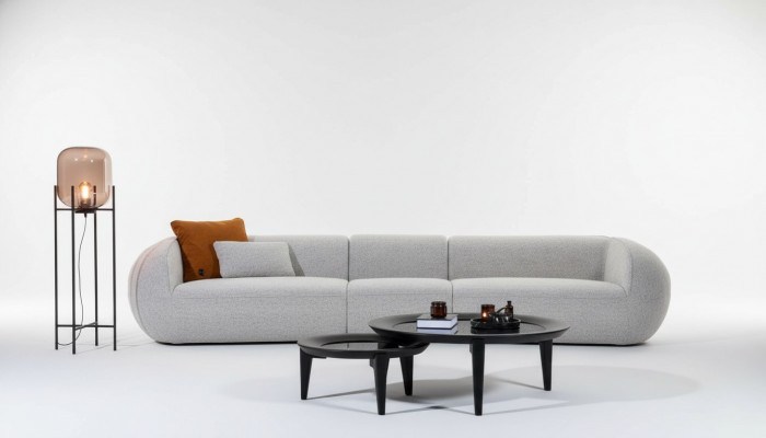 Grand salon cinq places Meubles de salon Canapés en textile Mobilier de luxe moderne