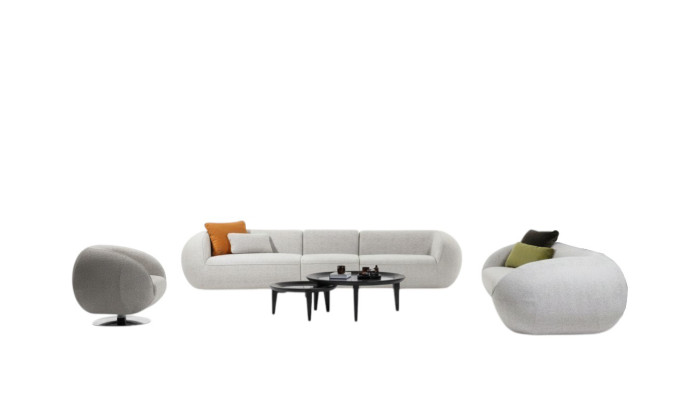 Luxueux salon Ensemble de canapé Suite Cinq Places Trois Places Fauteuil Set Moderne