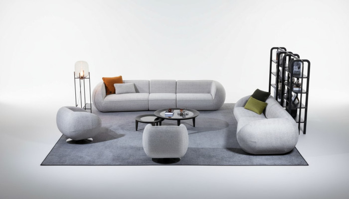 Set de canapé Mobilier de salon Cinq places Quatre places Ensemble fauteuil Meubles de designer