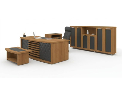 Ensemble de bureau de design en bois de luxe Ensemble de bureau Armoire Mobilier 4 pièces