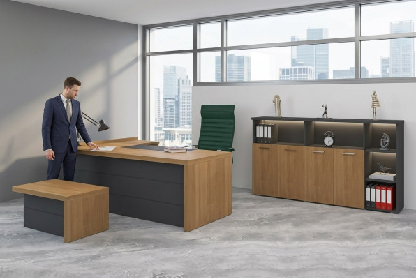 Salle d'étude Suite Bureau Armoires Table basse Mobilier de bureau
