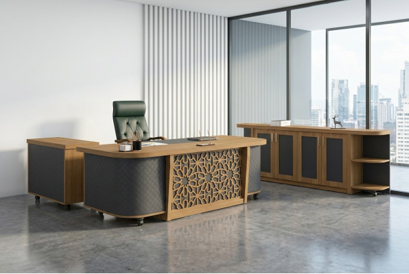 Meubles de bureau complets Ensemble de mobilier de table de travail de salle d'étude de meubles de designer Bureau