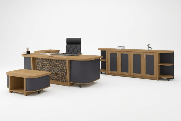 Meubles de bureau complets Ensemble de mobilier de table de travail de salle d'étude de meubles de designer Bureau
