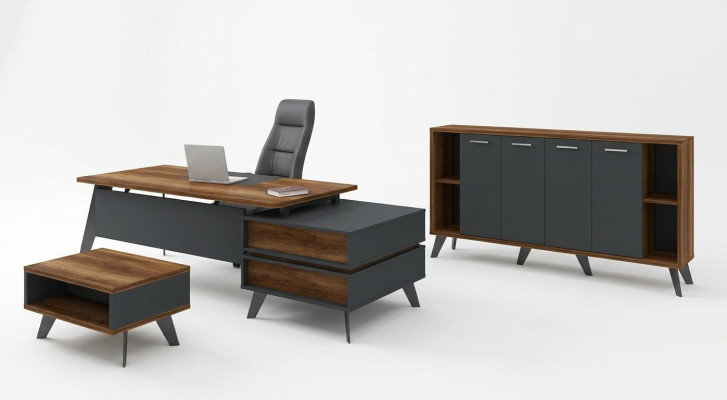 Mobilier de bureau ensemble complet 3 pièces mobilier de bureau bureau armoire