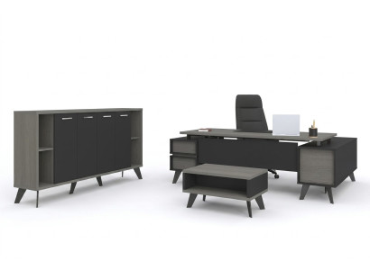Salle d'étude Mobilier de bureau Bureau Table basse Armoire 3 pièces ensemble