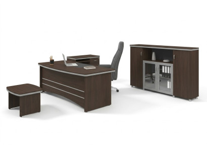 Ensemble de bureau moderne Bureau Armoire Tables d'appoint Complet 4 pièces