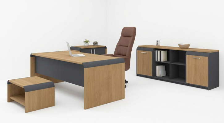 Grand ensemble de salle d'étude Bureau Commode Table basse Complet