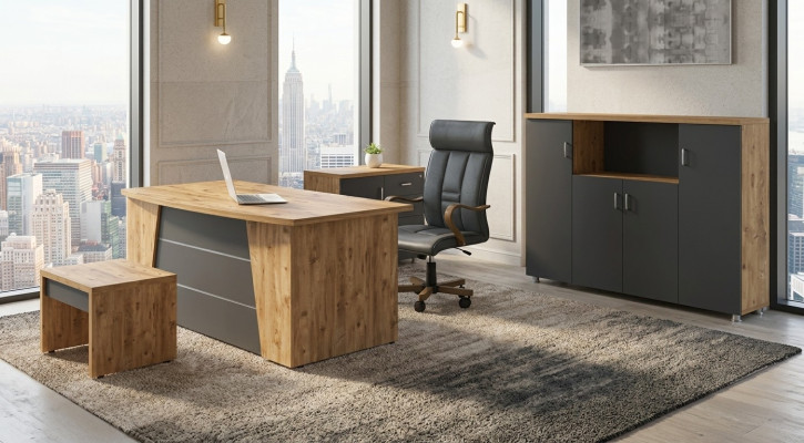 Ensemble complet de mobilier de bureau moderne Ensemble de mobilier de salle d'étude Luxueux Ensemble de 4 pièces